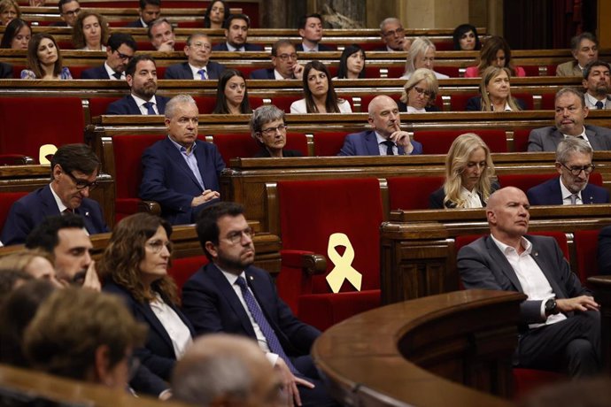 Archivo - Escaño vacío durante el pleno de constitución de la XV legislatura del Parlament de Catalunya, a 10 de junio de 2024