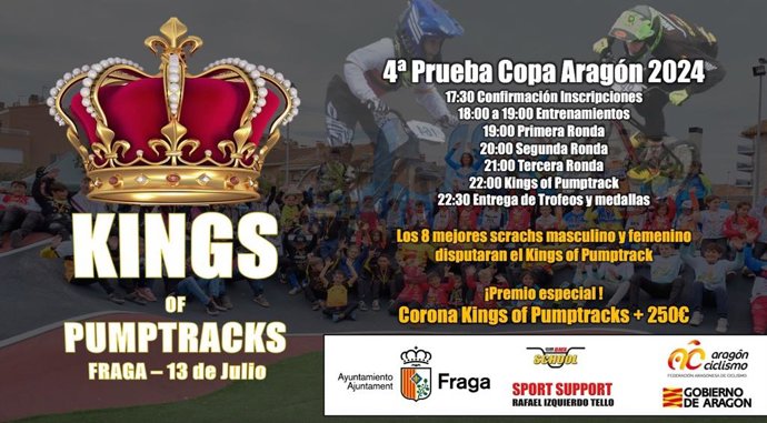 Cartel de la prueba deportiva de 'pumptrack'.