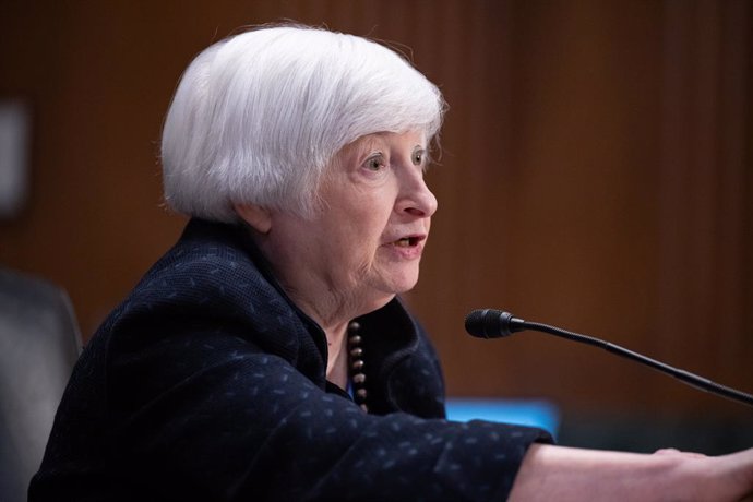 Archivo - Imagen de archivo de la secretaria del Tesoro de EEUU, Janet Yellen