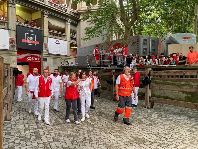 Visita de la delegada del Gobierno al dispositivo de Cruz Roja.