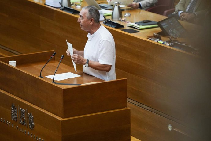 El diputat de Compromís a les Corts valencianes, Joan Baldoví, intervé durant una sessió plenària a Les Corts Valencianes, a 11 de juliol de 2024