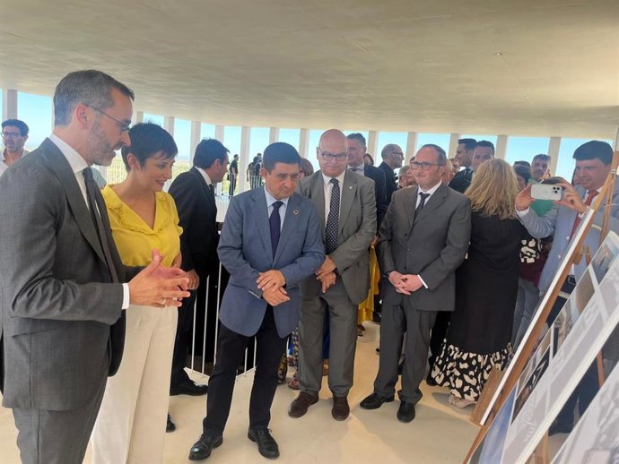 Isabel Rodríguez durante la inauguración de la cisterna romana de La Calderona