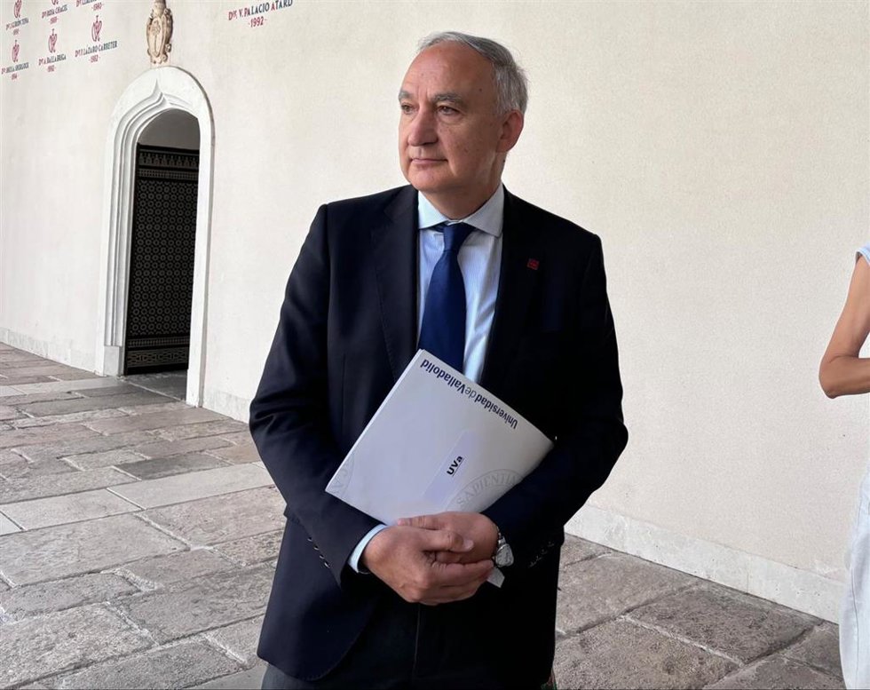 El rector de la Uva, Antonio Largo.