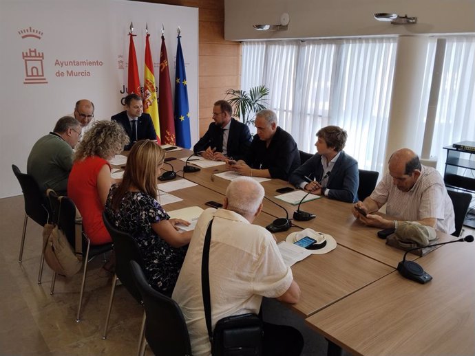 Imagen de la reunión de la Comisión de Calles del Ayuntamiento de Murcia