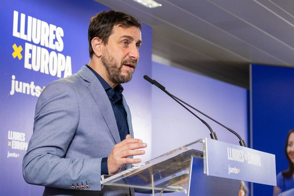 Archivo -  Toni Comín, en un acto en Bruselas