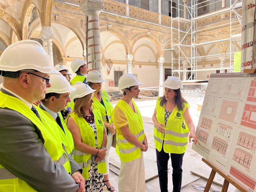 Visita a las obras del Palacio Vázquez de Molina