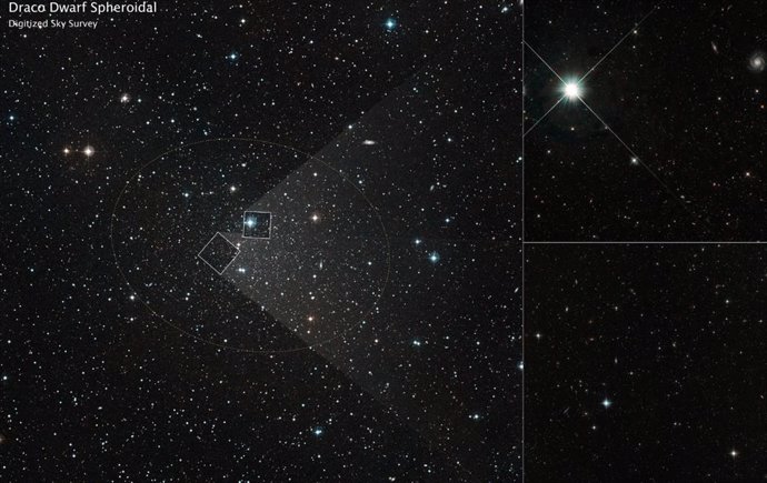 Un equipo de astrónomos analizó observaciones del Telescopio Espacial Hubble de la NASA tomadas durante un período de 18 años para medir los movimientos dinámicos de las estrellas dentro de la galaxia enana Draco.