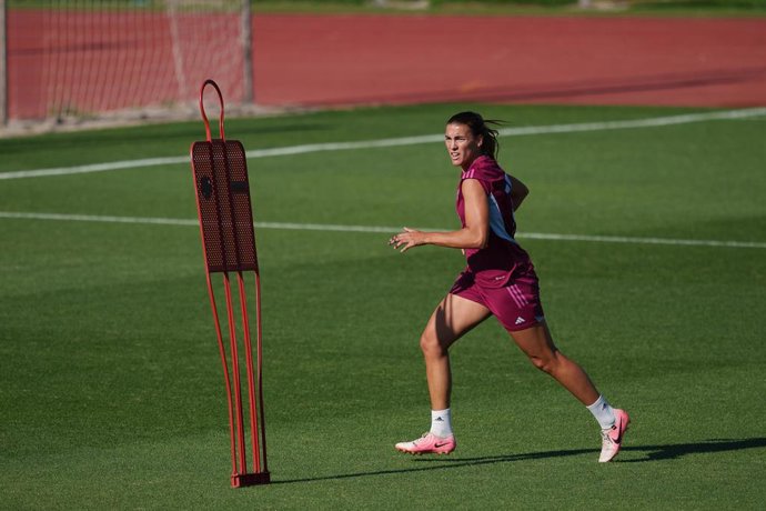 Patri Guijarro during the training day of the Spain Olympic Women Football Team celebrated at Ciudad del Futbol on July 8, 2024 in Las Rozas, Madrid, Spain.