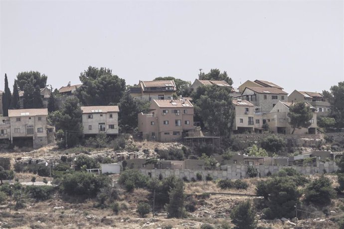 Viviendas en el asentamiento de Elon Moreh, al este de la ciudad de Nablús, en Cisjordania (archivo)