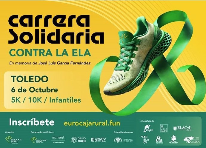 Cartel de la marcha contra la ELA de Fundación Eurocaja Rural.