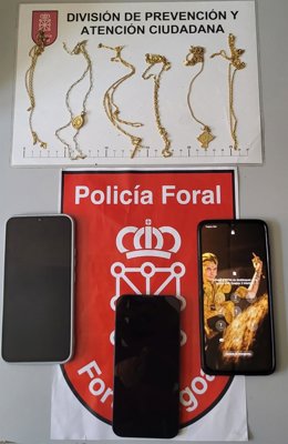 Imagen del material interceptado