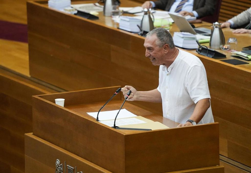 El diputado de Compromís en las Cortes valencianas, Joan Baldoví, en imagen de archivo