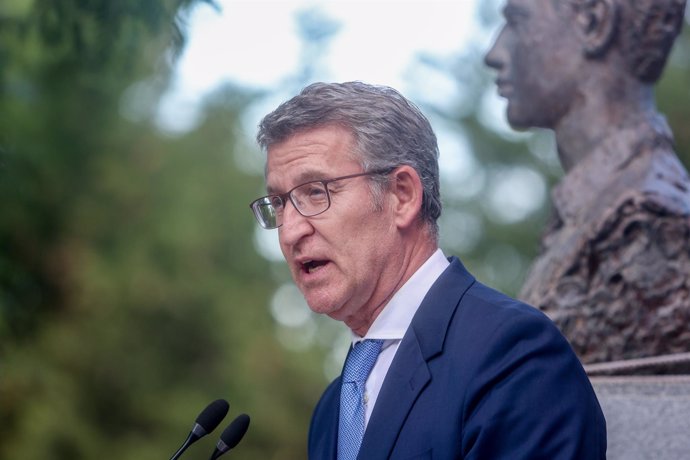 El president del PP, Alberto Núñez Feijóo