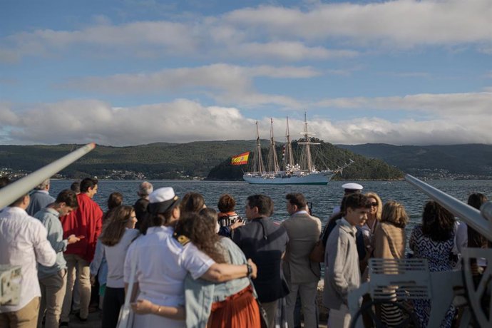 Llegada a Marín (Pontevedra) del Buque-Escuela Juan Sebastián Elcano