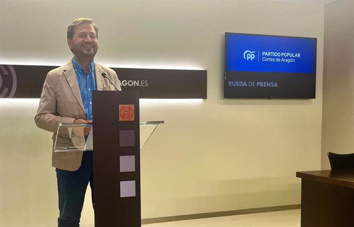 Fernando Ledesma, portavoz del PP en las Cortes de Aragón