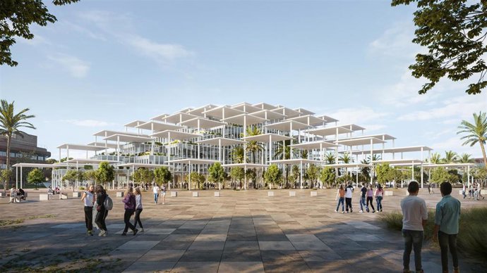 Archivo - Recreación virtual de la futura nueva sede del JRC en la Cartuja 