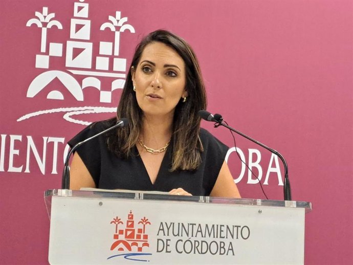 La edil del PSOE en el Ayuntamiento de Córdoba Carmen González.