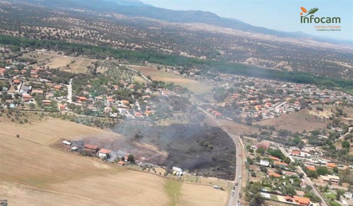 Incendio en El Casar de Escalona.