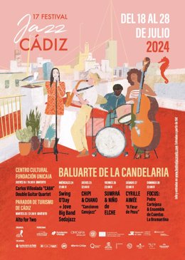 Cartel del Festival Jazz Cádiz.