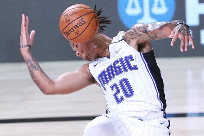 Archivo - 09 August 2020, US, Orlando: Orlando Magic's Markelle Fultz dunks during the US NBA Basketball match between Orlando Magic and Boston Celtics at the ESPN Wide World of Sports Arena. Photo: Stephen M. Dowell/TNS via ZUMA Wire/dpa