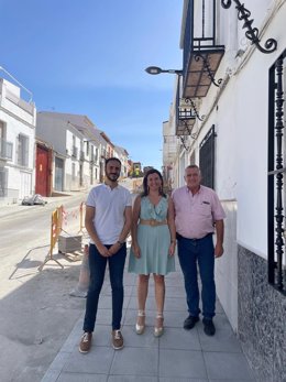 Visita de la delegada de Administración Local de la Junta, Raquel López, a Nueva Carteya (Córdoba).