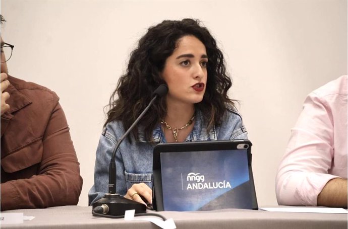 La presidenta de Nuevas Generaciones (NNGG) en Andalucía, María José Carmona.