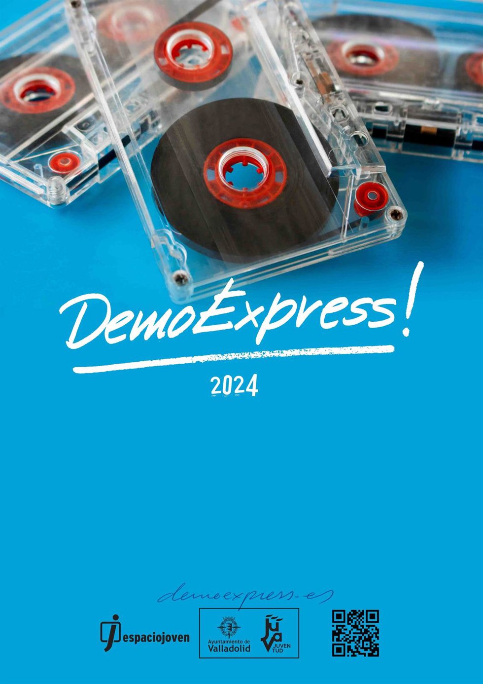 Cartel del concurso DemoExpress 2024, organizado por el Ayuntamiento de Valladolid.
