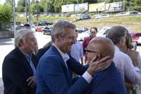Feijóo y Rueda reconocen el trabajo de Baltar en el PP de Ourense, "un político de raza" con "más aciertos que errores"