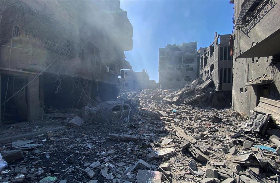 Bombardeo israelí en Al Shati, Gaza (archivo)