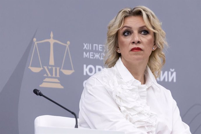 June 27, 2024, St. Petersburg, Russia: Official representative of the Russian Foreign Ministry, Maria Zakharova seen during the session 'US Federal Reserve System: the highest degree of corruption' on the second day of the St. Petersburg International Leg