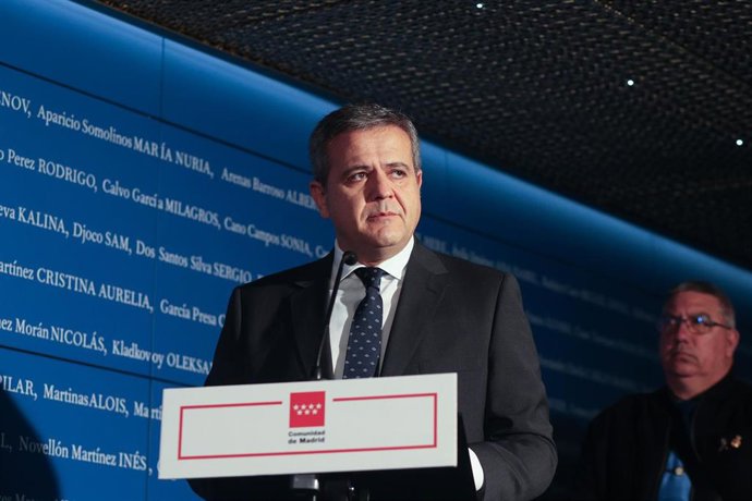 Archivo - El consejero de Vivienda, Transportes e Infraestructuras de la Comunidad de Madrid, Jorge Rodrigo Domínguez.