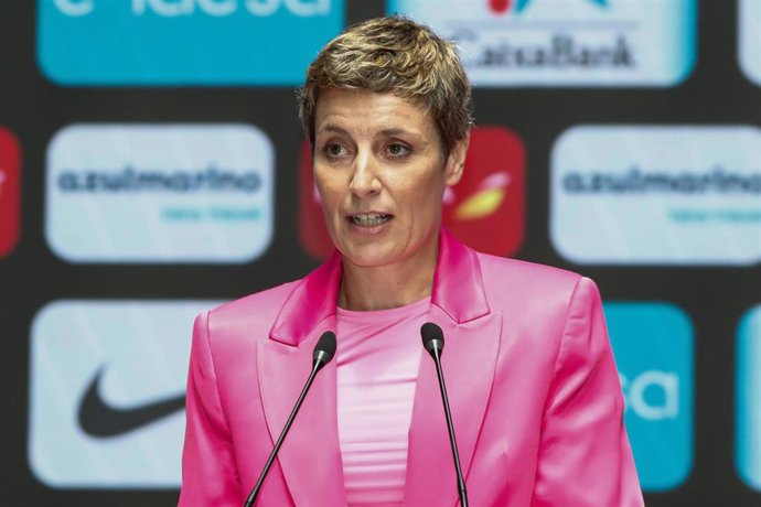La presidenta de la Federación Española de Baloncesto, Elisa Aguilar.