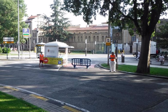 Los accesos al Casco Antiguo y al centro de Pamplona se reabren después de San Fermín