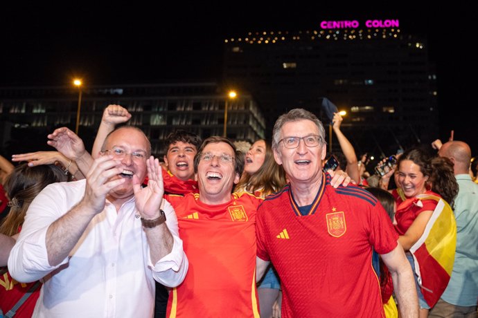 Feijóo celebra la victoria de España