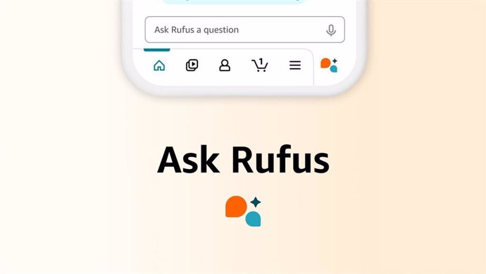 Archivo - El 'chatbot' de la 'app' de Amazon, Rufus.