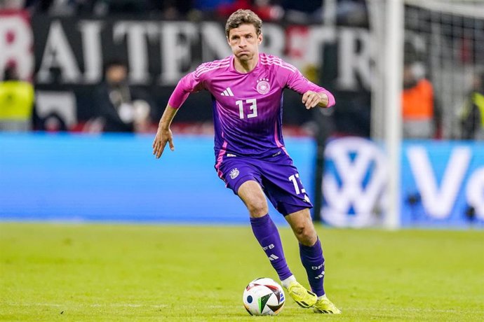 Archivo - El delantero alemán Thomas Müller durante un partido de la Eurocopa.