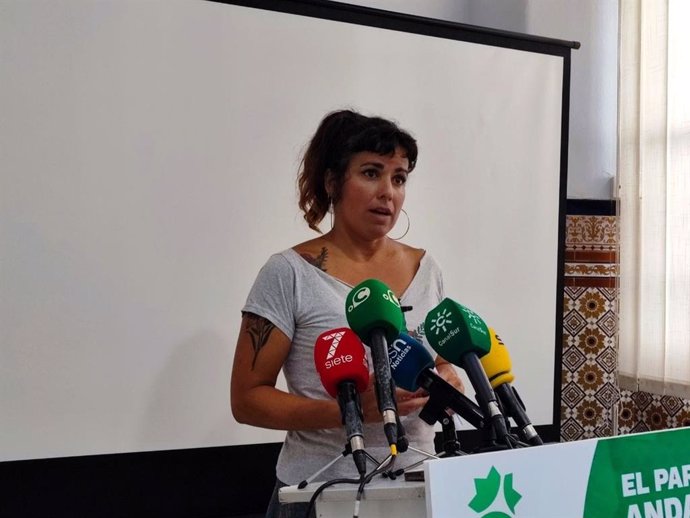 Teresa Rodríguez, portavoz de Adelante Andalucía.