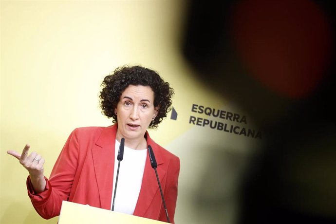 La secretaria general de ERC con funciones de presidenta, Marta Rovira