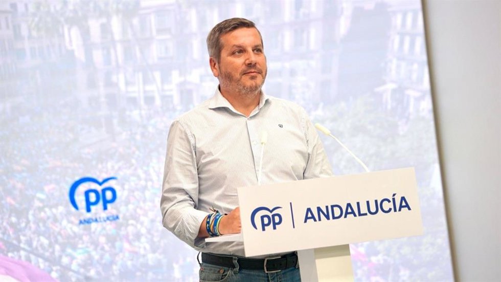 El vicesecretario de Organización del PP de Andalucía, Alejandro Romero.