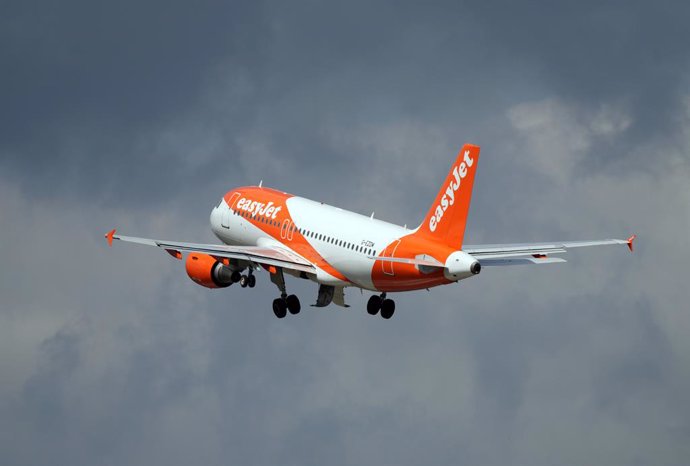 Archivo - Avión de easyJet. 