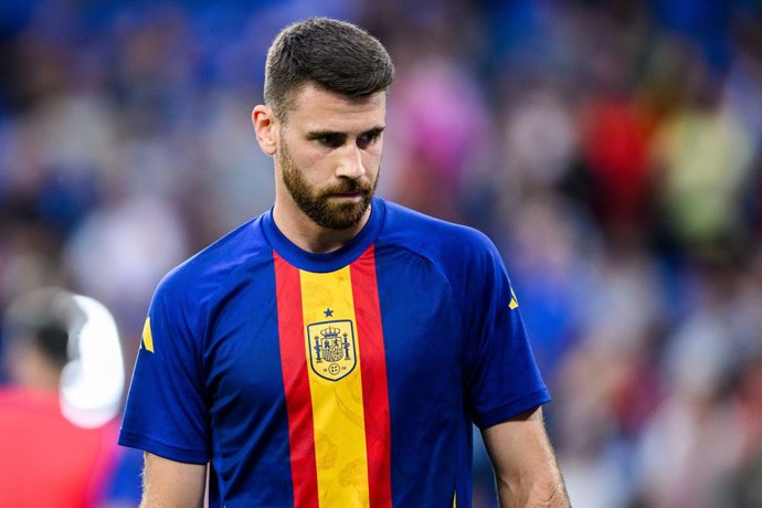 June 20, 2024, Gelsenkirchen, Germany: 240620 Goalkeeper Unai Simon Mendibil of Spain ahead of the UEFA Euro 2024 Football Championship match between Spain and Italy on June 20, 2024 in Gelsenkirchen. .Photo: Jesper Zerman / BILDBYRÃN / kod JZ / JZ0544.f