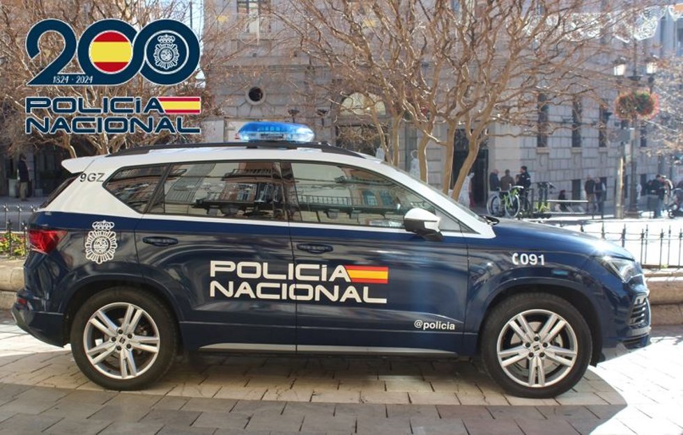 Vehículo de la Policía Nacional.