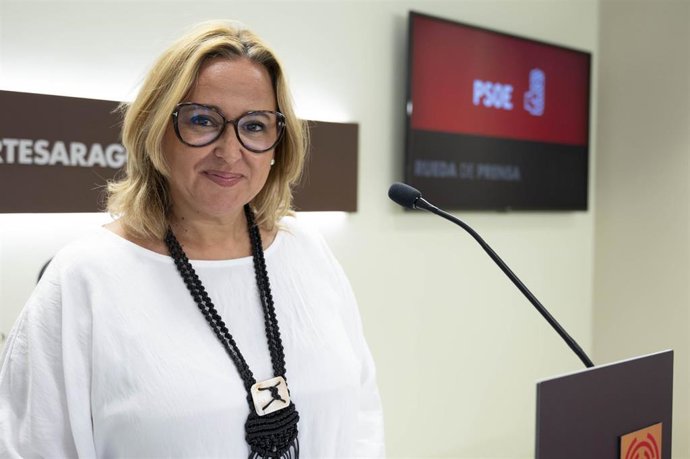 La portavoz parlamentaria del PSOE Aragón, Mayte Pérez.