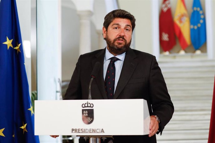 El presidente de la región de mUrcia, Fernando López Miras