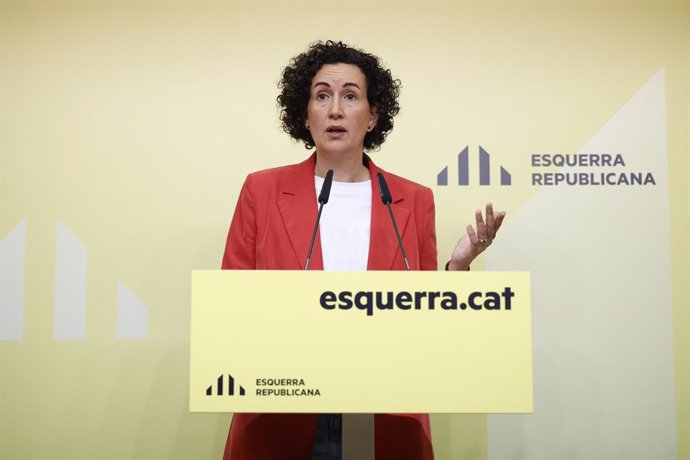 La secretària general d'ERC amb funcions de presidenta, Marta Rovira