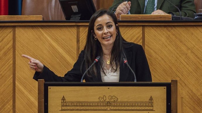 La parlamentaria andaluza de Vox Mercedes Rodríguez, en una foto de archivo.
