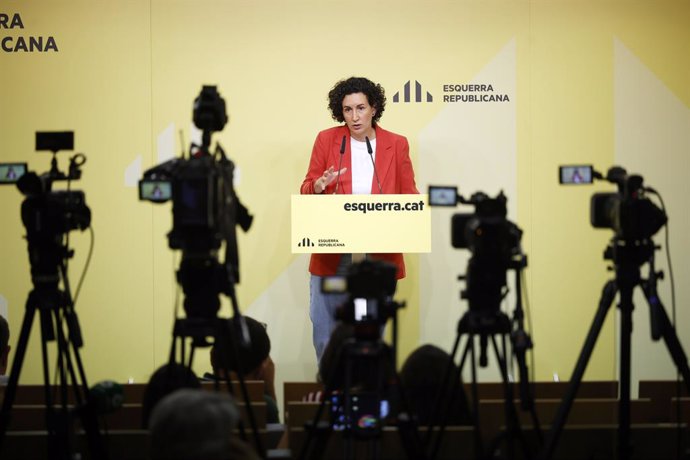 La secretària general d'ERC amb funcions de presidenta, Marta Rovira