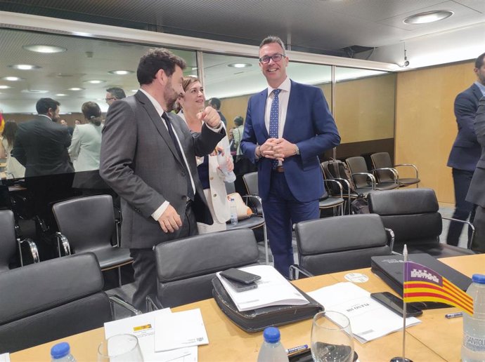 Antoni Costa, durante el Consejo de Política Fiscal y Financiera.