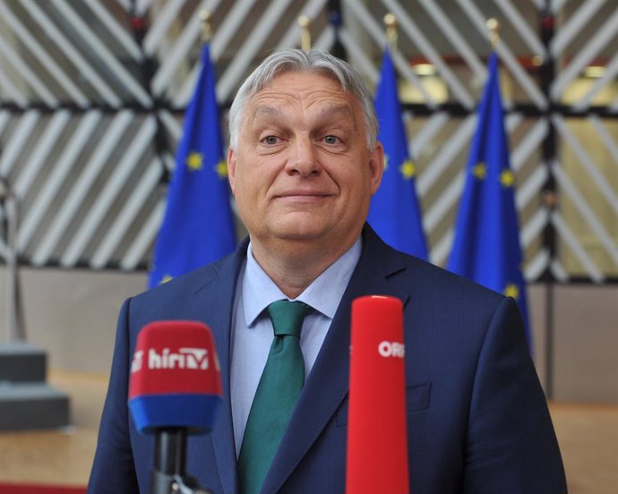 June 27, 2024, Italy: foto IPP/Mario Romano.Bruxelles (B) 27/06/2024 .EUROPEAN COUNCIL.nella foto Viktor Orban, Primo Ministro Bulgaria.