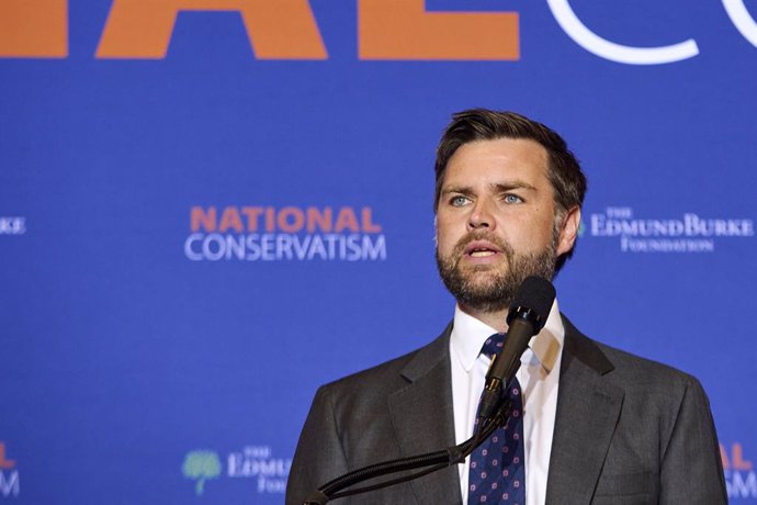 July 10, 2024, Washington Dc, Washington Dc, USA: Ohio Sen. J.D. Vance speaks at the National Conservative Conference in Washington D.C., Wednesday, July 10, 2024.